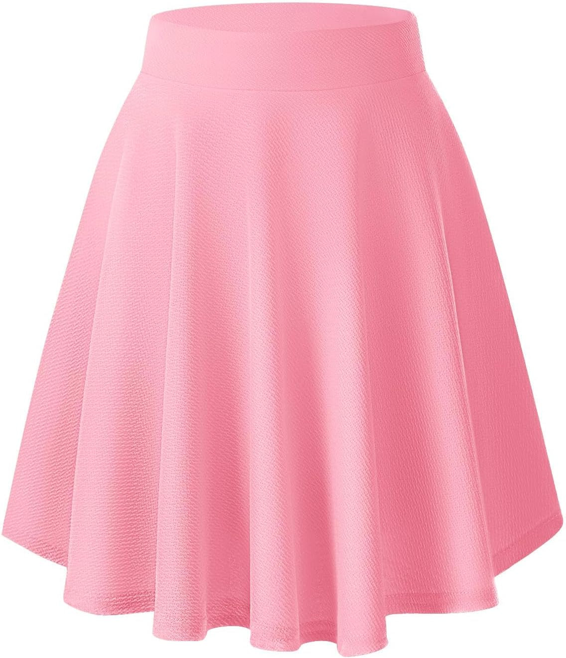 Women'S Basic Versatile Stretchy Flared Casual Mini Skater Skirt